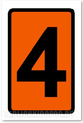 Рельефная цифра "4" (Арт.: 91083) Рельефная цифра "4" (Арт.: 91083)